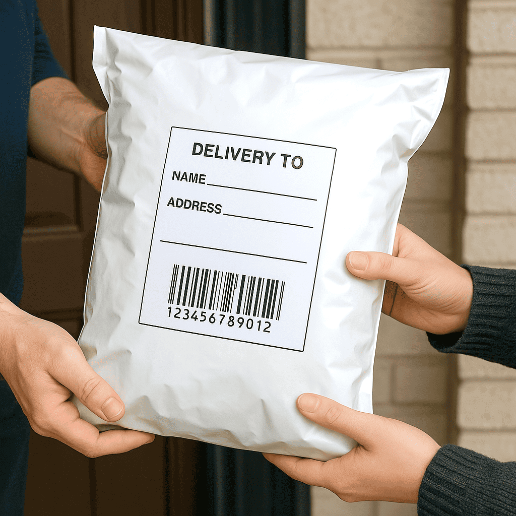 when using poly mailer bag